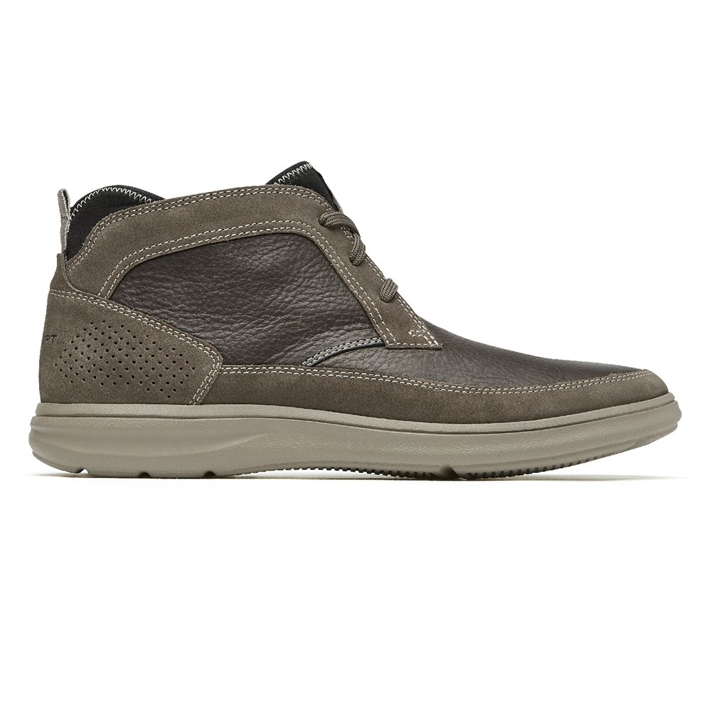 Rockport Zaden Plain Toe - Mens Chukka Boots - Olive - NZ (KSU-582306)